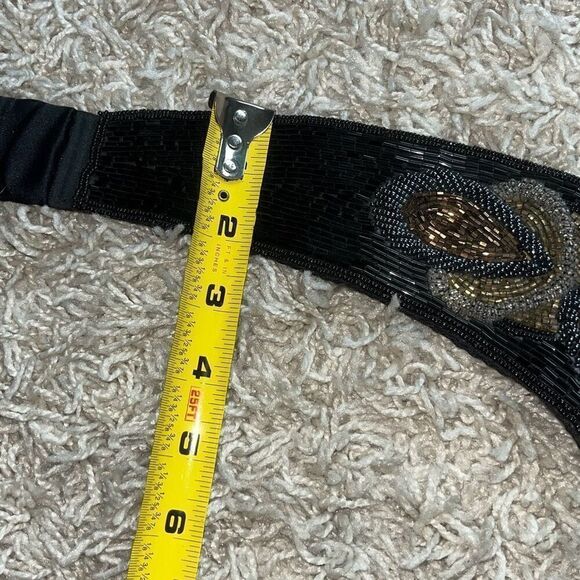 Vintage Morgan Taylor beaded belt-1980s Small - Picture 9 of 10
